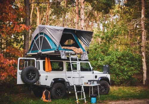 Yuna tente de toit familiale bivouac feu et defender