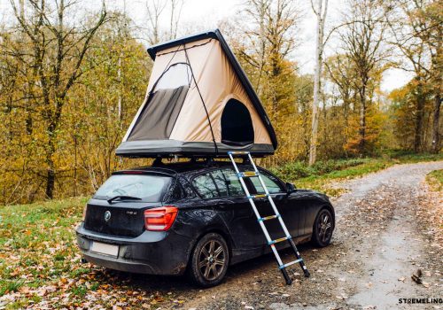 stoemelings tente de toit hussarde duo 100% made in france sur bmw serie 1 nait up